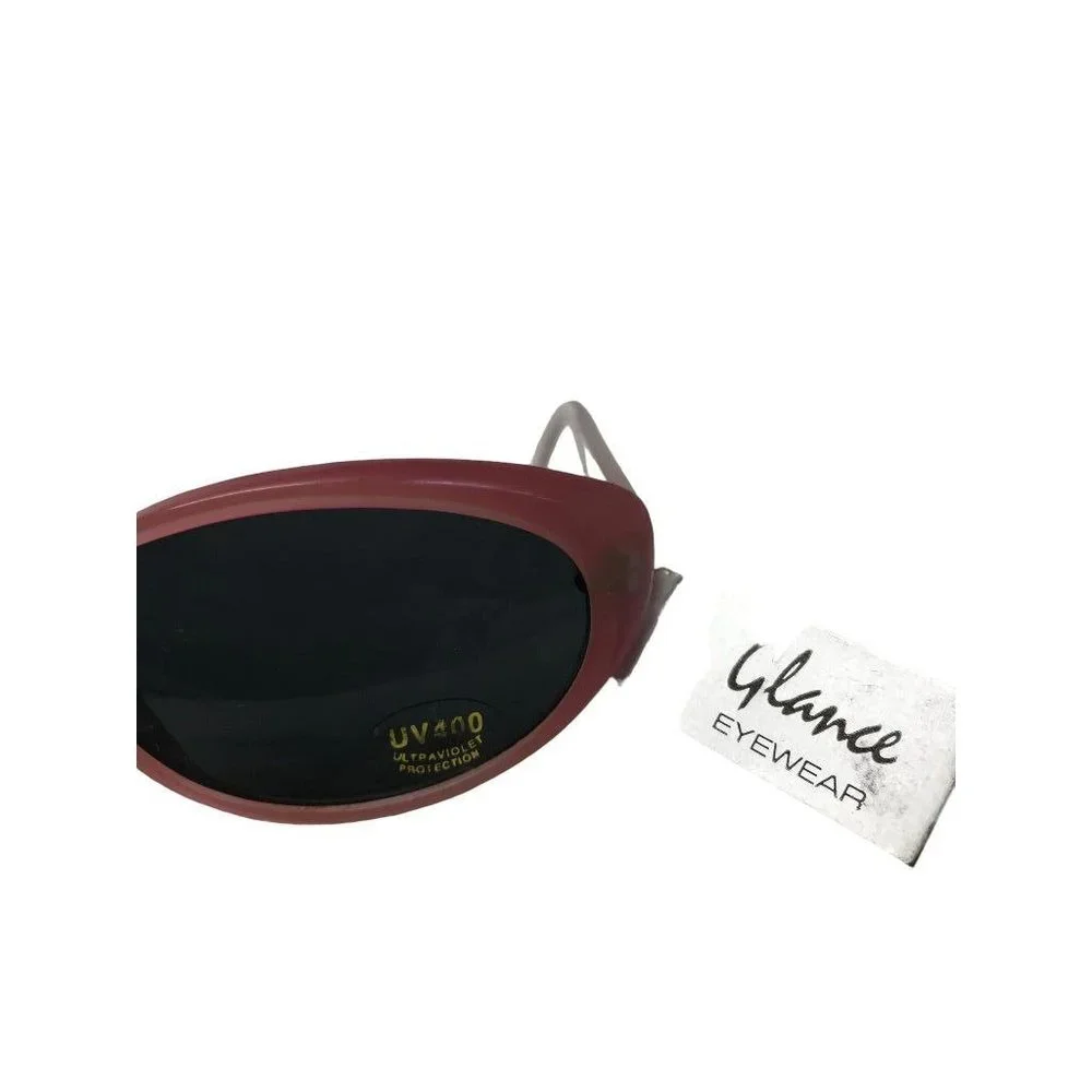 Pink Children's Youth New Glance Sunglasses Oval UV400 Protection